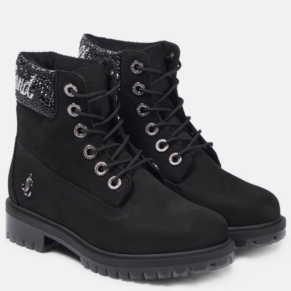 Jimmy Choo Shoes - New JIMMY CHOO x Timberland embellished Swarovski boots Size 37